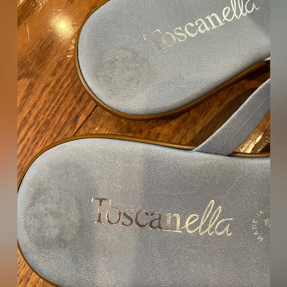 NWOT Toscanella Baby Blue Sandals - Picture 6 of 6
